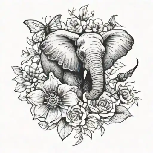 Floral Elephant Bumble Bee