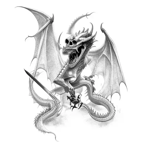 Grim Reaper And Dragons