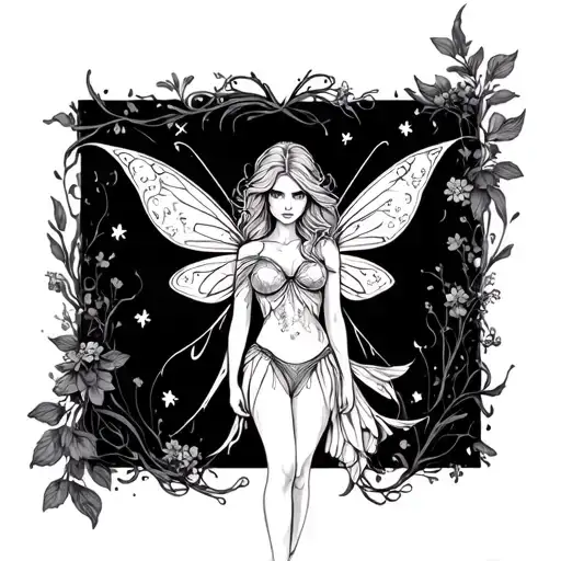 Fairy Line Art