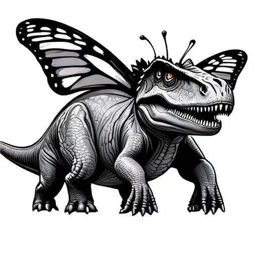 Dinosaur Dumptruck Butterfly