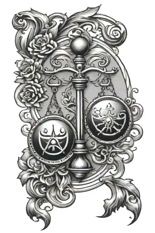 Libra And Taurus Zodiac Symbol
