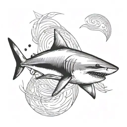 Zambezi Shark Minimalistic