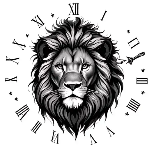 Lion Clock Kids Names