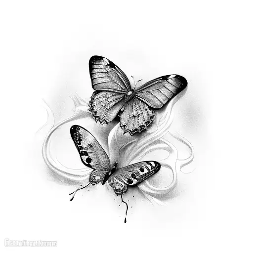 Dark Butterfly With Human Heart