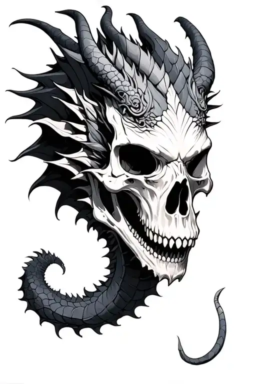 Skull An Dragon