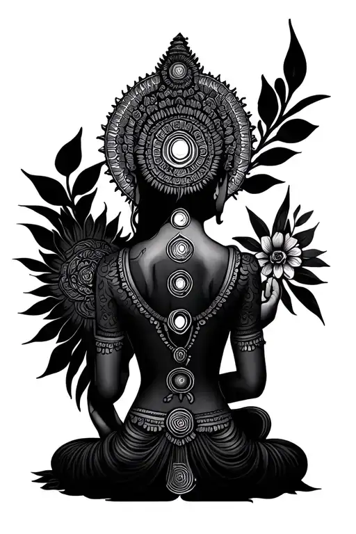 7 Chakra Hindu For Back