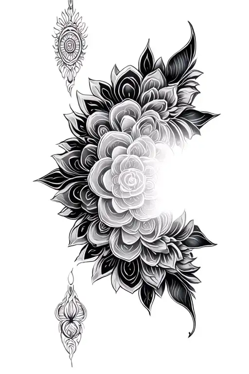 7 Chakra For Back Tattoo Design