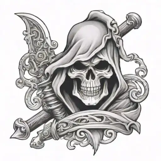 Grim Reaper Revolver Wrapped