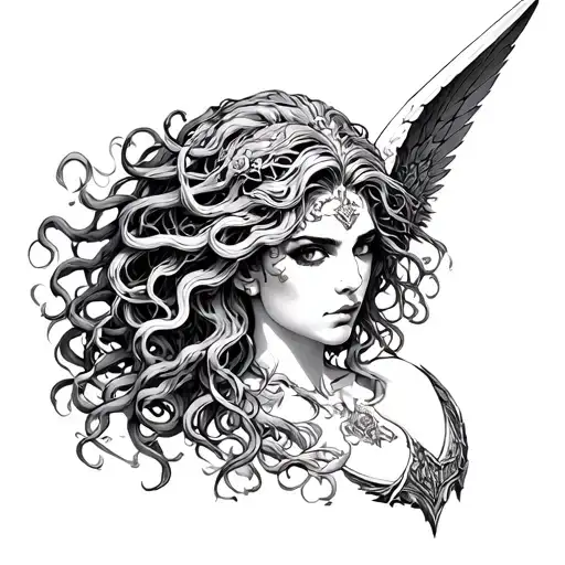 Medusa As A Valkyrie