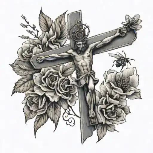 Crucifix With A Bee