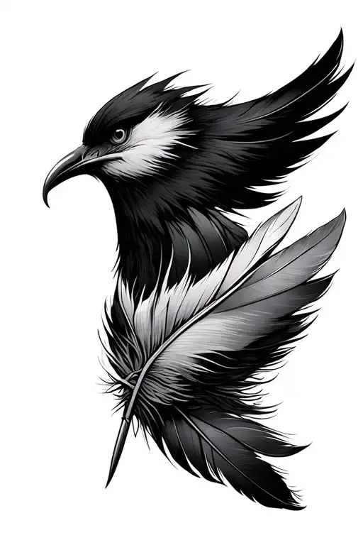 Desert Mountain And Feathers Framing Bottom