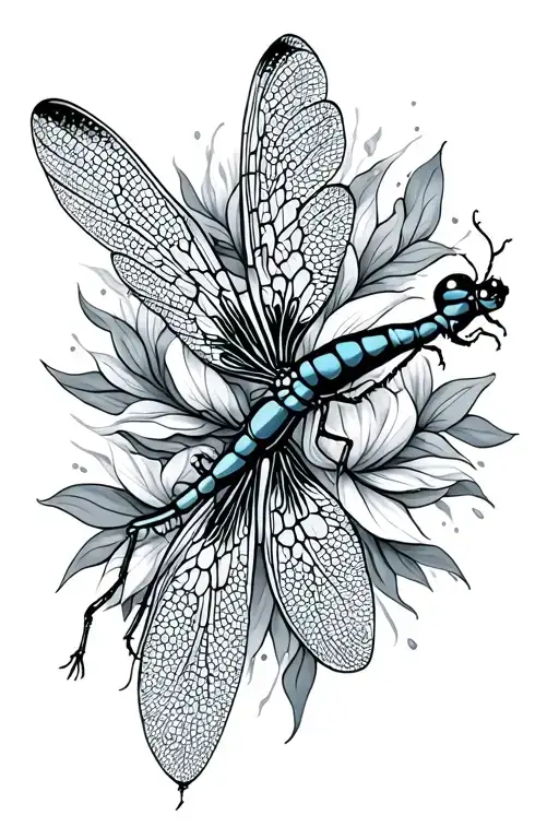 Delicate Dragonfly Its Body