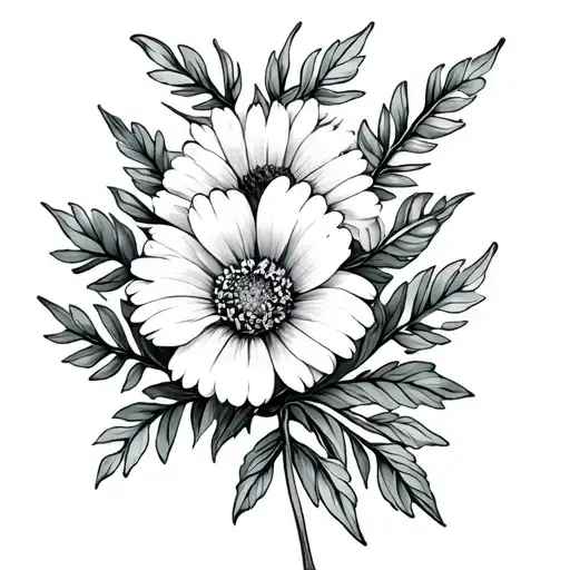 October Birth Flower Intertwined With July Birth Month Flower