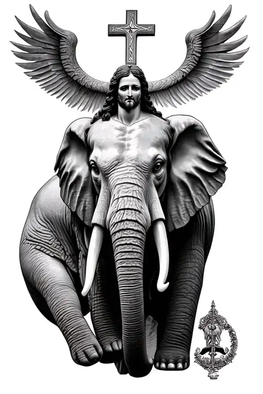 Elephant And Jesus Christian