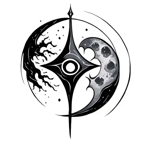 Rune Of Force With A Moon