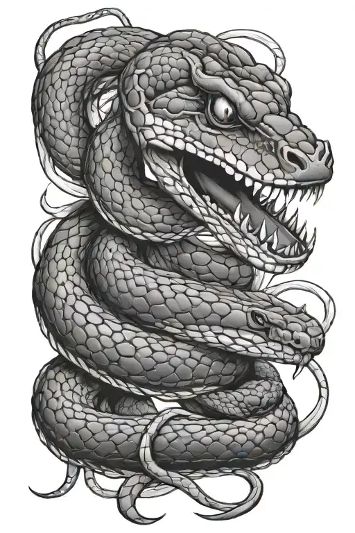 Snake Wrapping Hissing