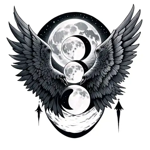 Harry Potter And Fourth Wing Themes With Moon Phases