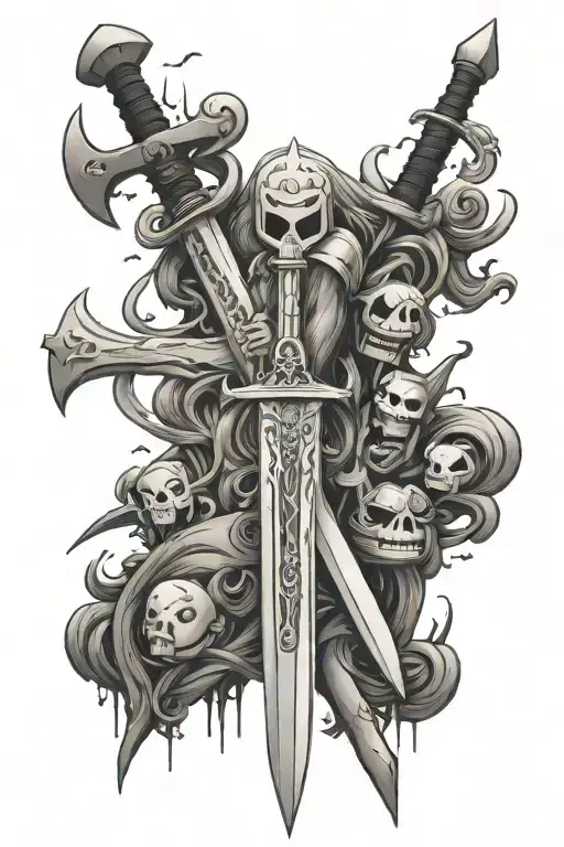 Adventure Time Family Sword Wrapped By Jake