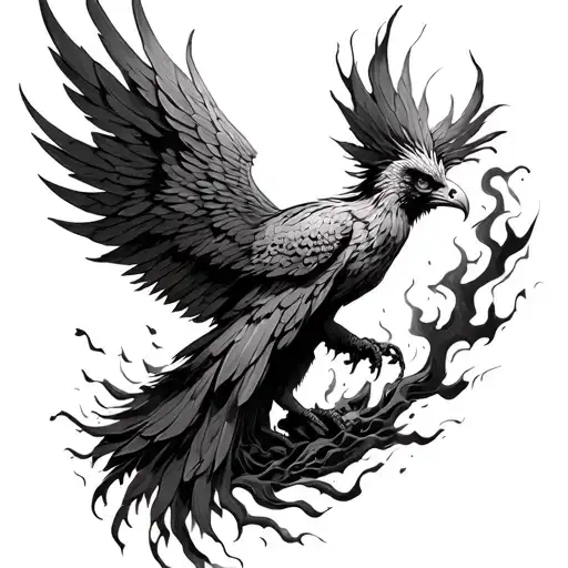 Phoenix Rising From The Ashes