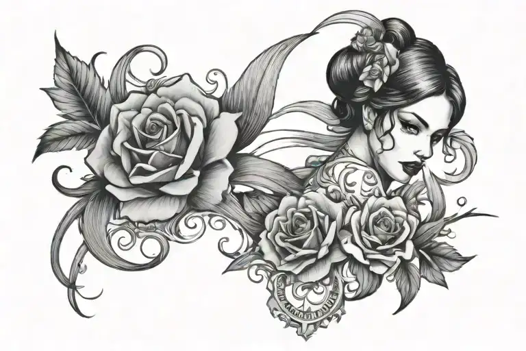 Femme Fatale Black And White