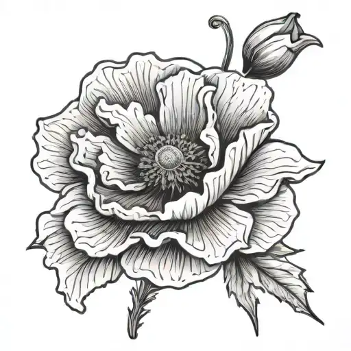 Poppy Flower And Sun