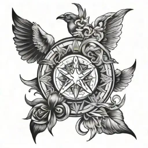 Gemini Zodiac Sign With Zodiac Signs Around It