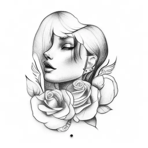 A Beautiful And Delicate Throat Tattoo For Women