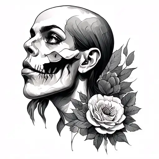 Dark Work Tattoo Neck