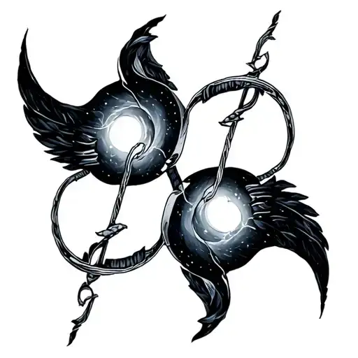 Libra And Aquarius Constellation Merging Together