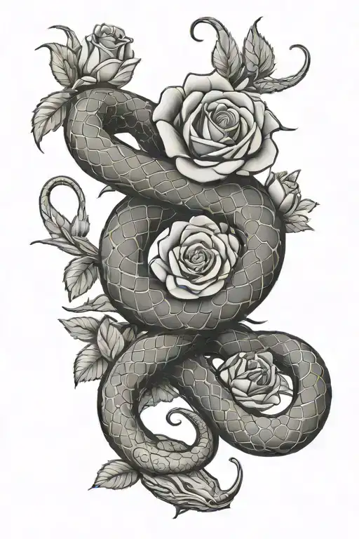 Roses Snake Crawling