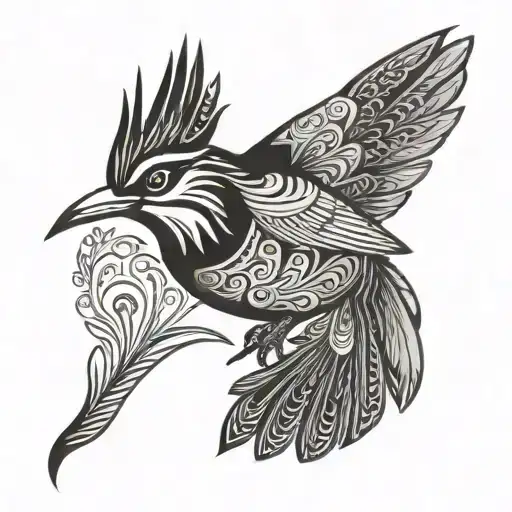 Tui Bird Maori Style