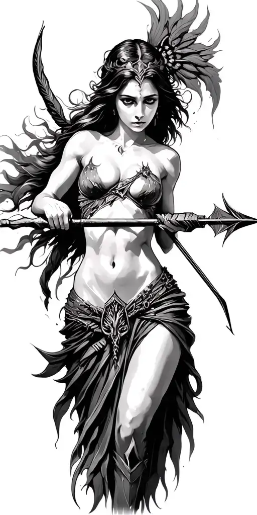 Artemis Shooting Arrow