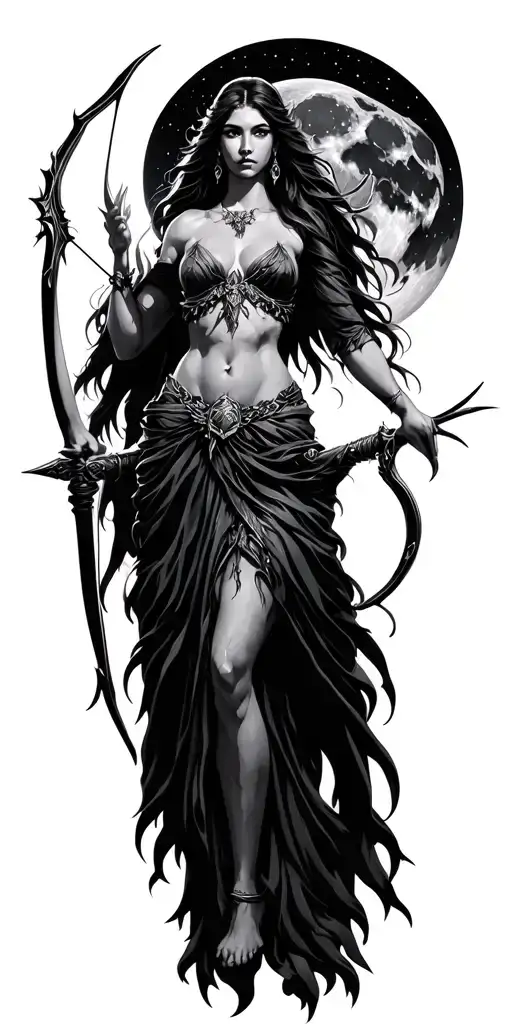 Artemis Archer Goddess Of The Moon