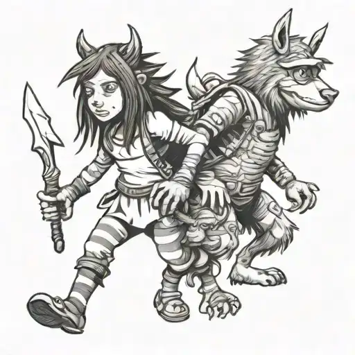 Morph Adult Pippi Longstocking Warrior And Max Where The Wild Things Are