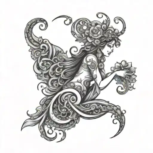 Virgo Zodiac Sign Made Entirely Of Intricate