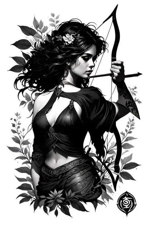 Nature And Growth Woman Archer