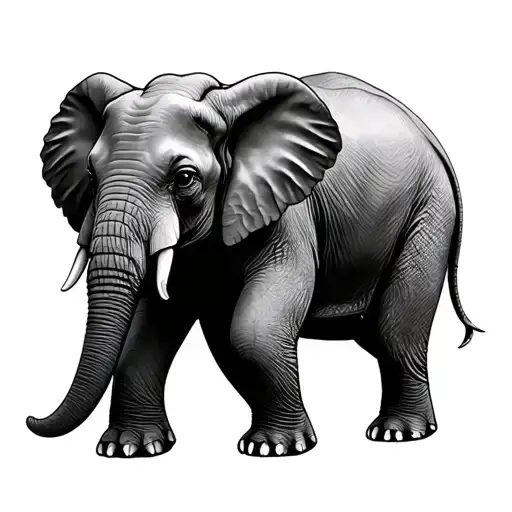 Micro Realistic Elephant