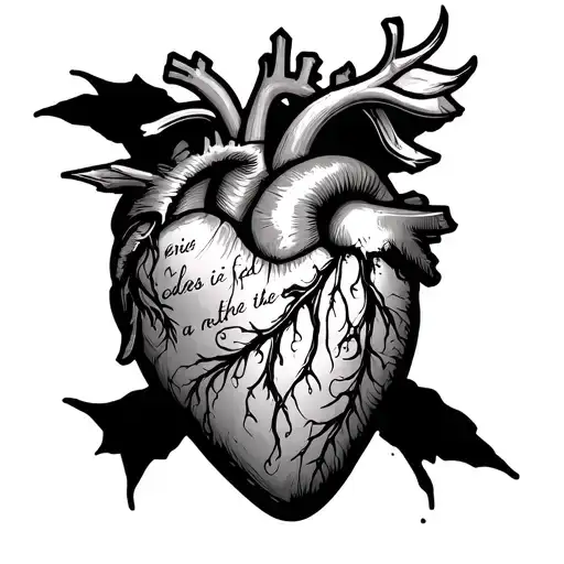 John 3 16 Bible Verse Black Heart In The Middle Forearm