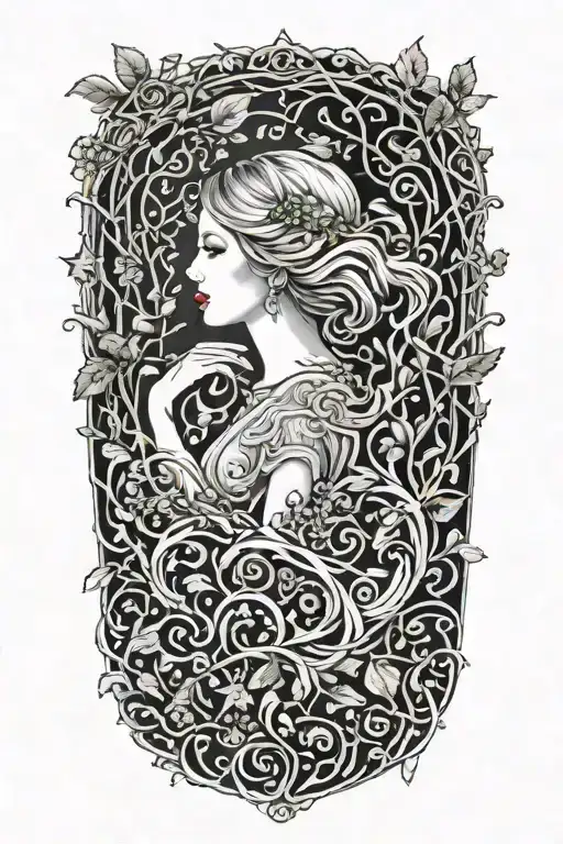 Taylor Swift Stage With Vines And Moss