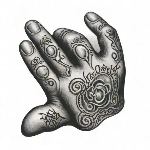 Real Baby Hand Tattoo With Name And Date Of Birth