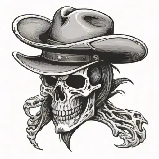 Skeleton Cowboy Hat
