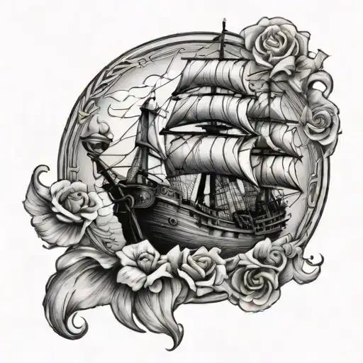 Baby Captain Ship Navigating