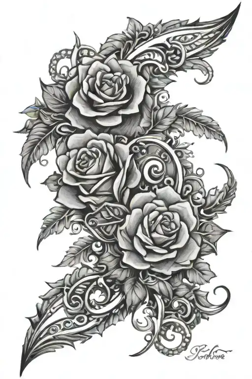 Filler Tattoo For Bicep