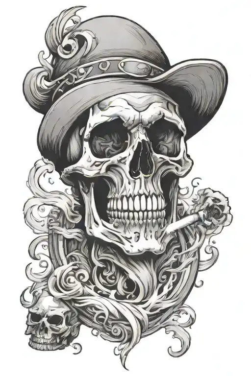 Smoking Skull