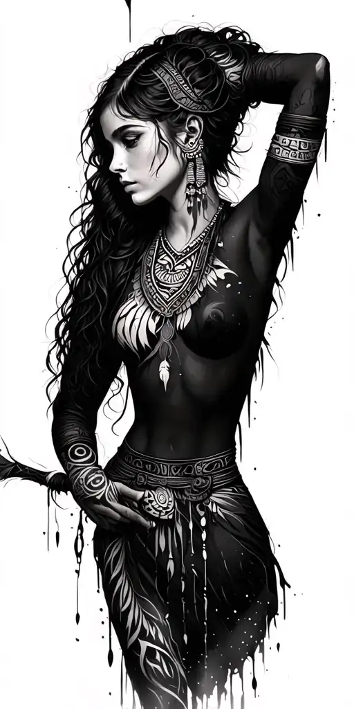 Short Haired Tribal Girl