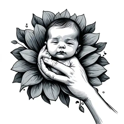 Infant And Mother Hand