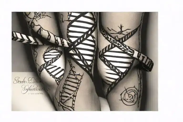 Dna Double Helix Around Ankle