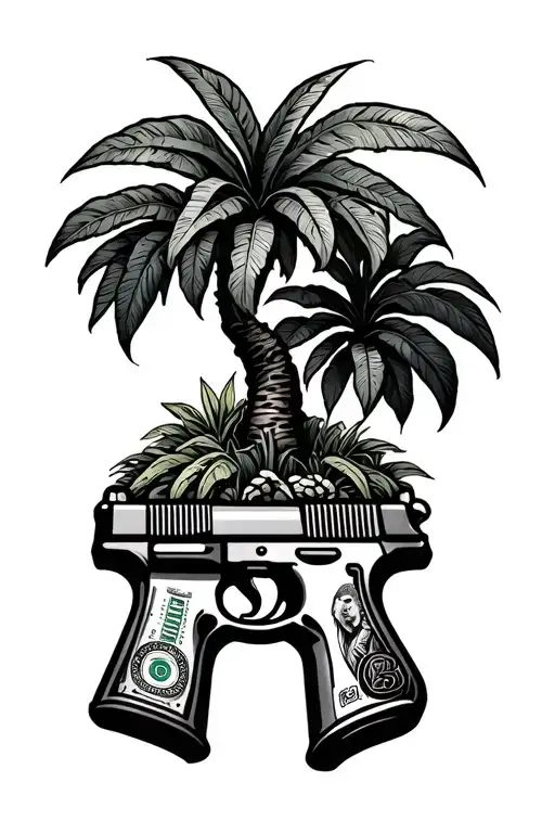 Tropical Guns Money Tree Growing