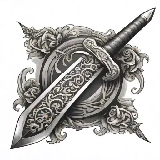 Sword With The Handle Replaced By A Blade