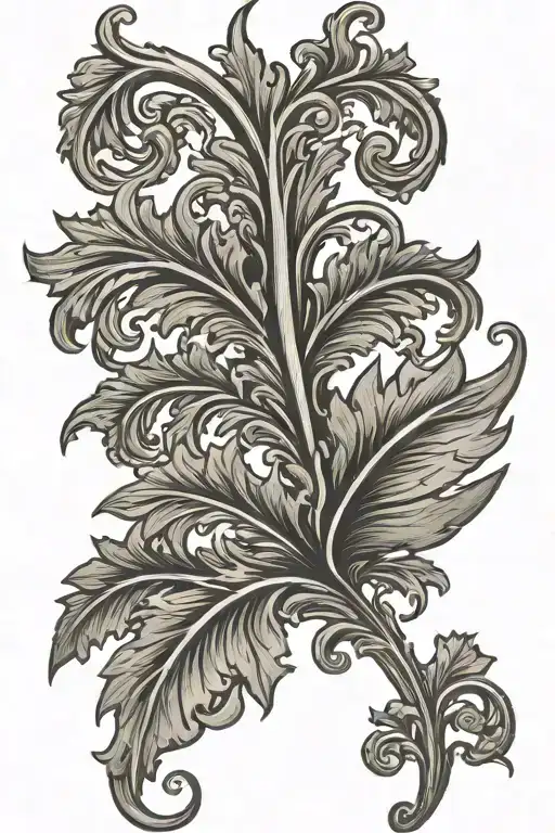 Filigree Acanthus Leaf